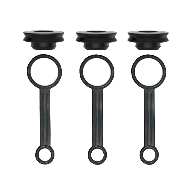 3-pack silicone ring accessories for Ball Cap Adapt to Peak (black)