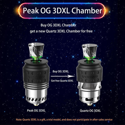 VOOZR Limited time offer — BUY Peak OG 3DXL Chamber ，Get free Quartz 3DXL Chamber