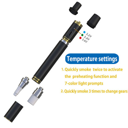 VOOZR P1 Pen  Vaporizer Equipped with heating ceramic cup, Number of puffs shift design, 510 interface